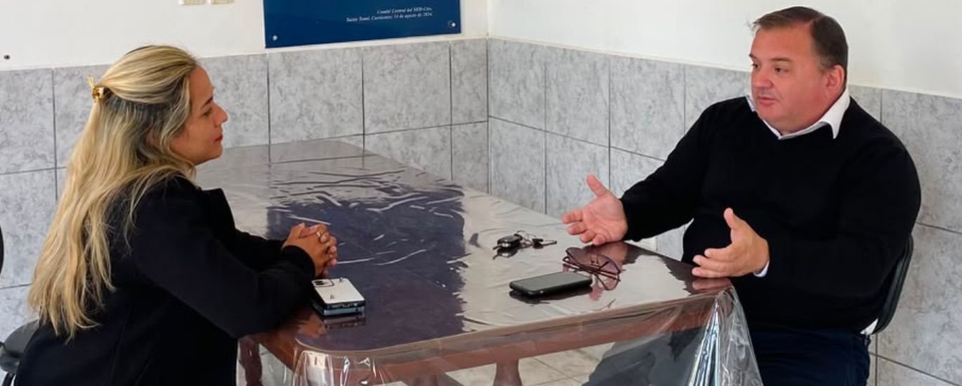 El MID fortalece su estructura en Virasoro con una reunión entre Antonio Barros Perkins y Analía Aguilar
